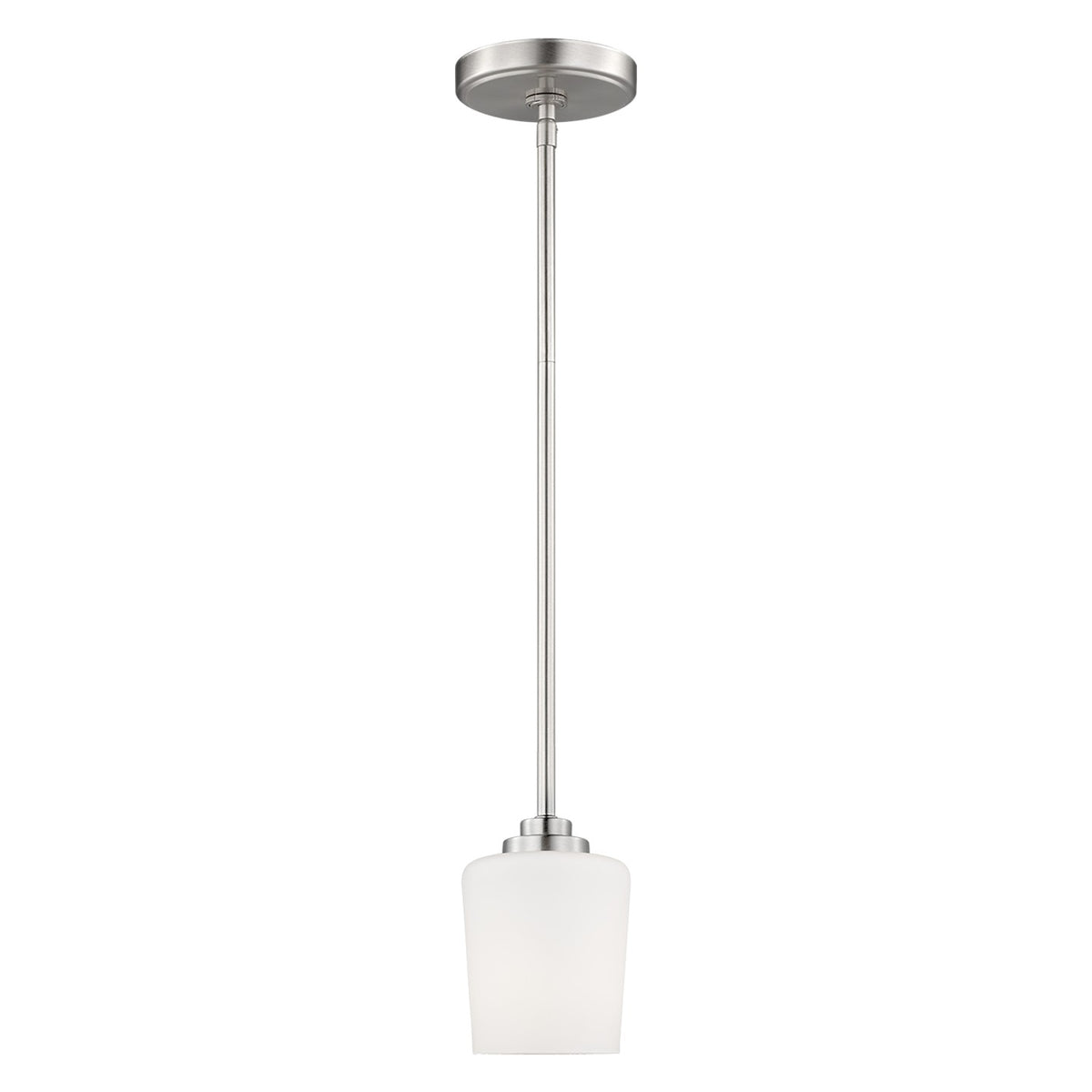 Generation Lighting - 6102801EN3-962 - One Light Mini-Pendant - Windom - Brushed Nickel