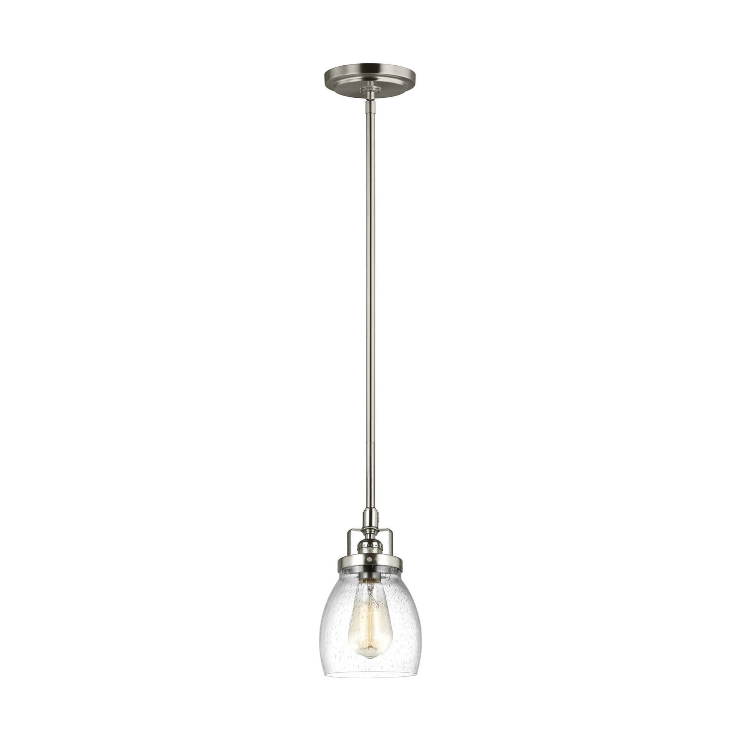 Generation Lighting - 6114501EN7-962 - One Light Mini-Pendant - Belton - Brushed Nickel