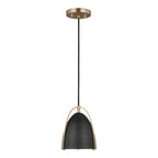 Norman One Light Mini-Pendant in Satin Brass