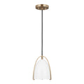Norman One Light Mini-Pendant in Satin Brass