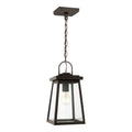Founders One Light Outdoor Pendant in Antique Bronze