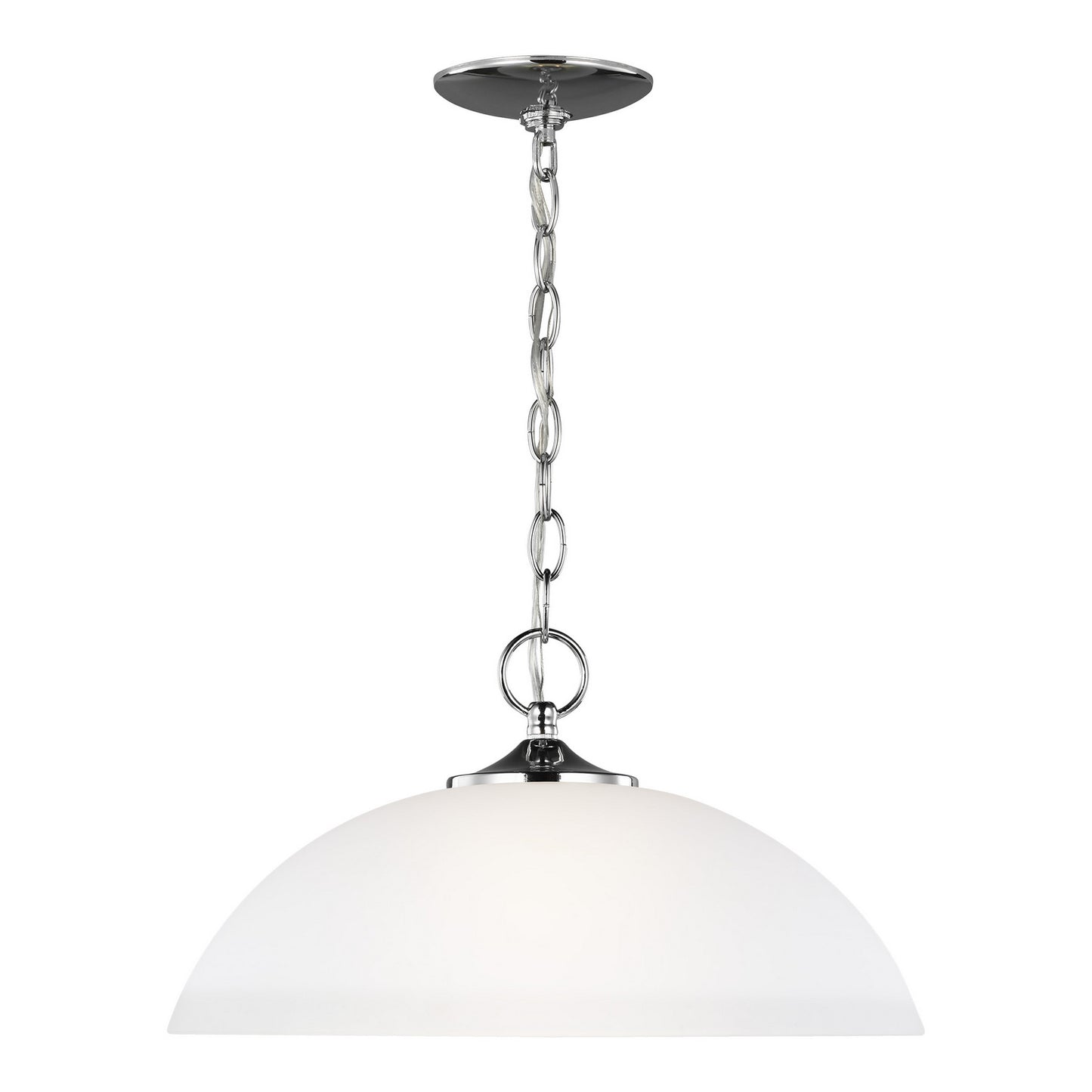 Geary One Light Pendant in Chrome
