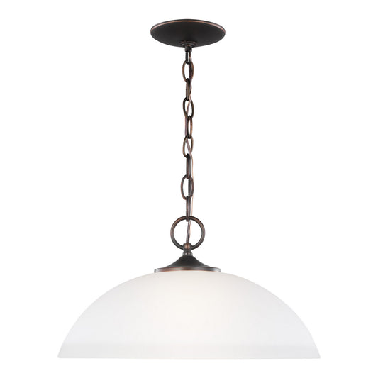 Geary One Light Pendant in Bronze