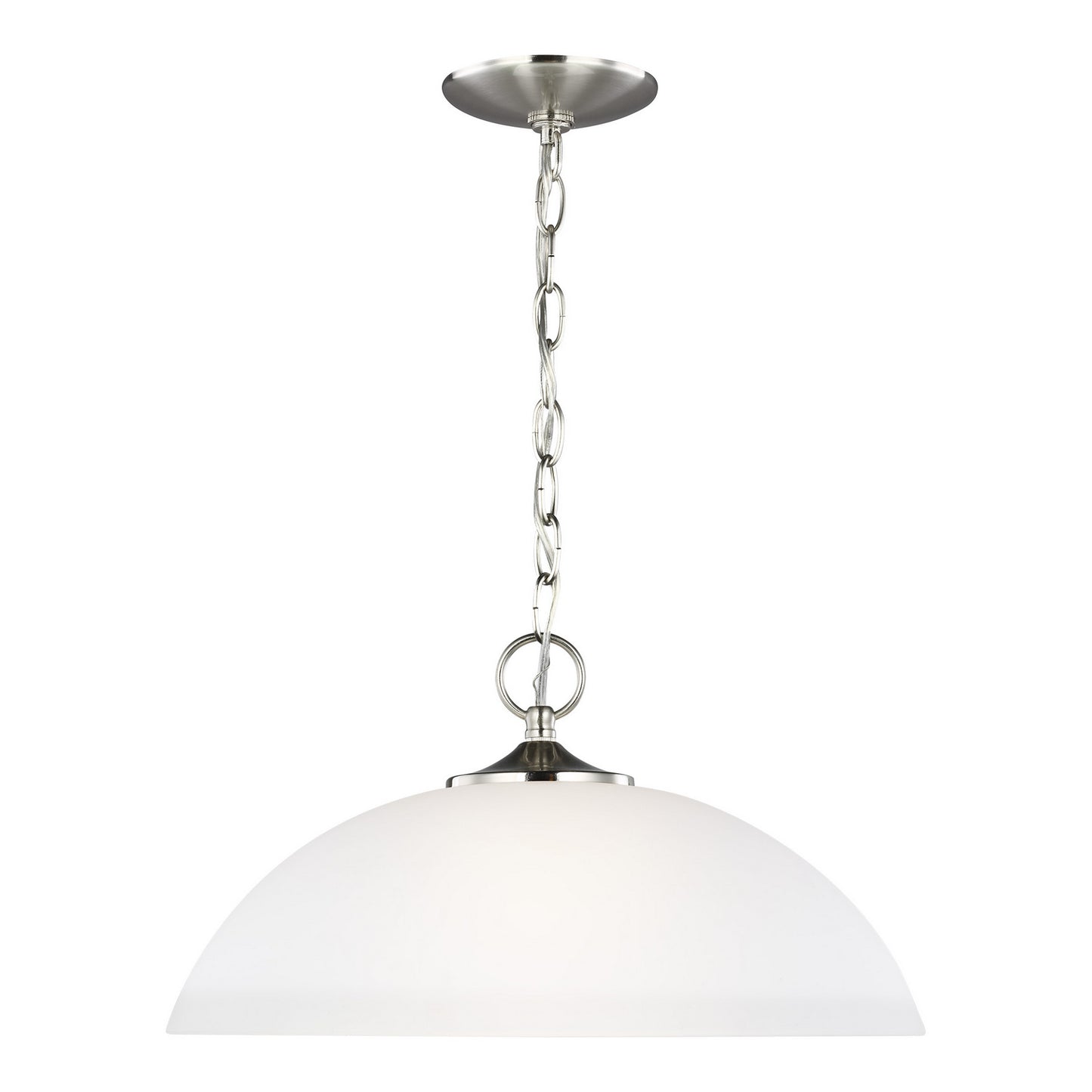 Generation Lighting - 6516501-962 - One Light Pendant - Geary - Brushed Nickel