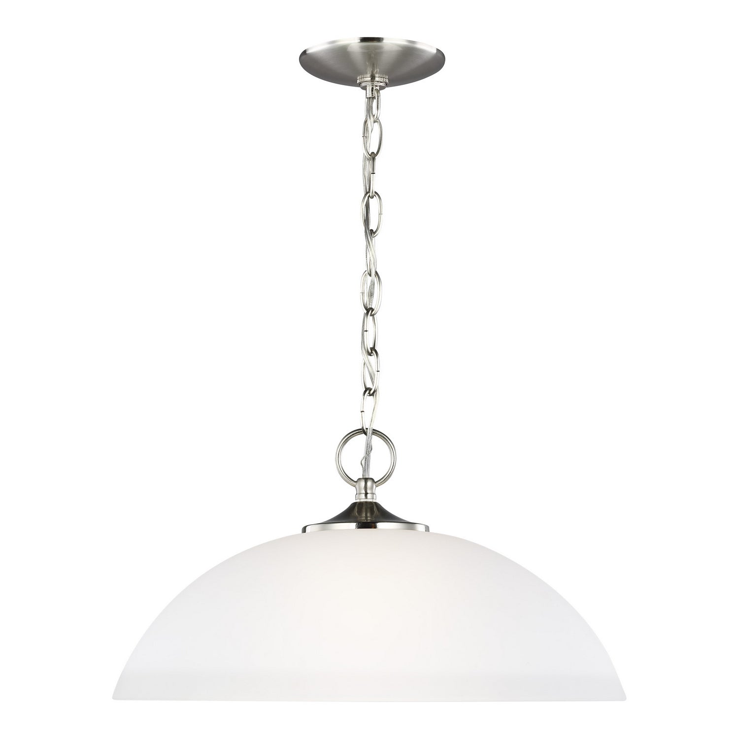 Generation Lighting - 6516501-962 - One Light Pendant - Geary - Brushed Nickel