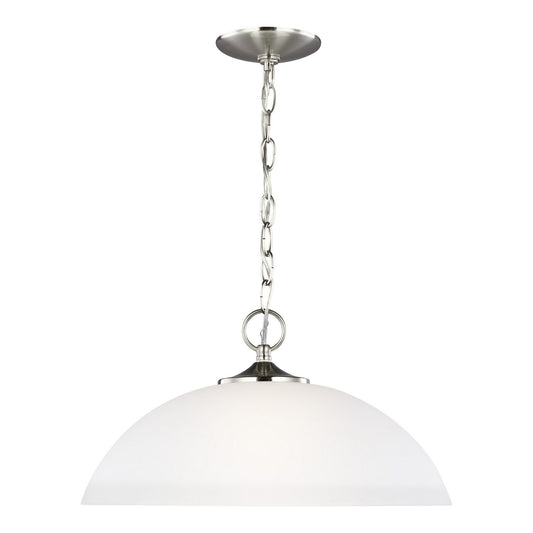 Geary One Light Pendant in Brushed Nickel