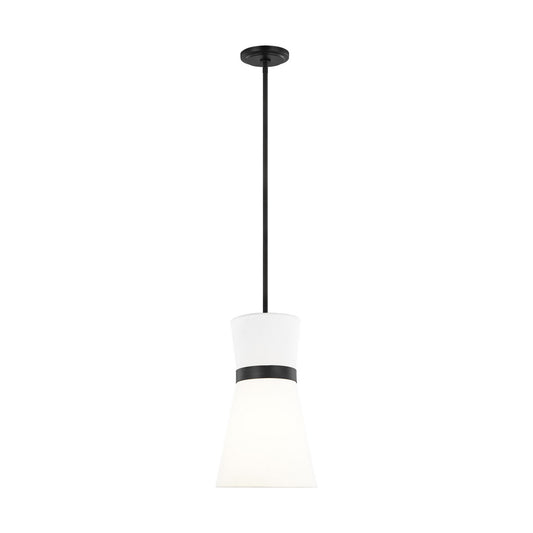 Clark One Light Pendant in Midnight Black