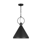 Lyon One Light Pendant in Midnight Black