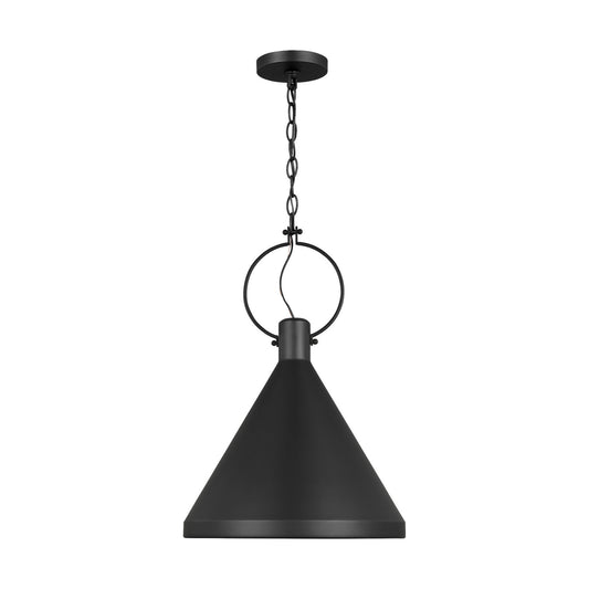 Lyon One Light Pendant in Midnight Black
