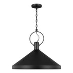 Lyon One Light Pendant in Midnight Black