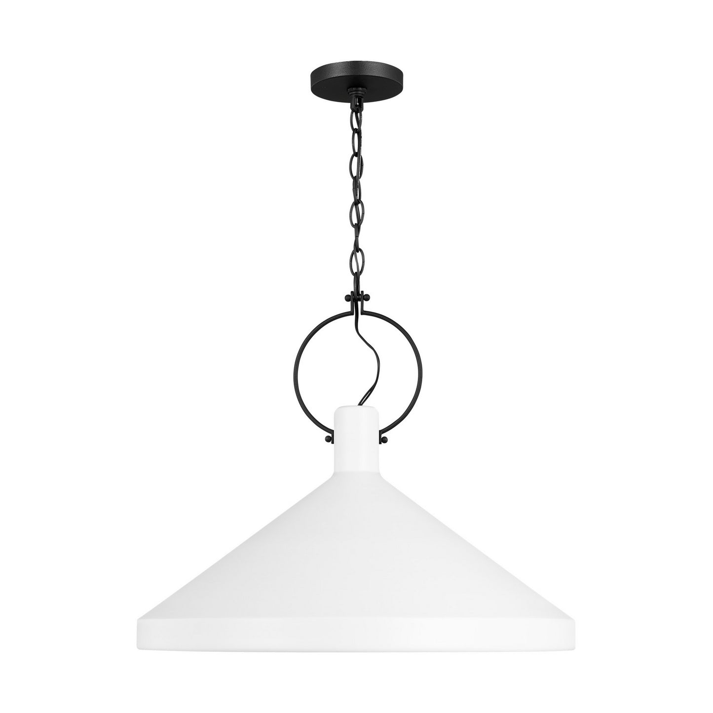 Lyon One Light Pendant in Matte White