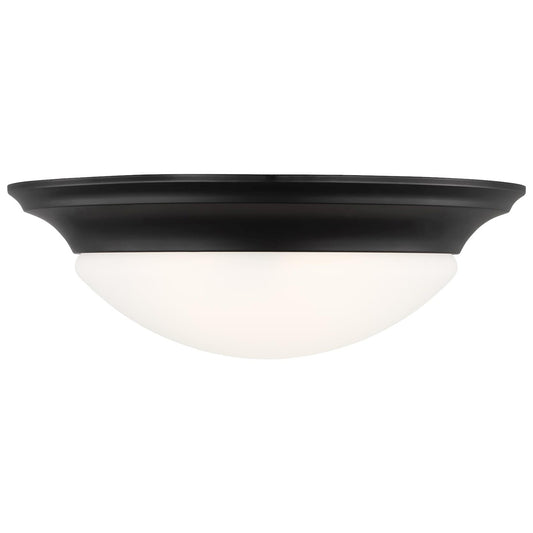 Nash Three Light Flush Mount in Midnight Black