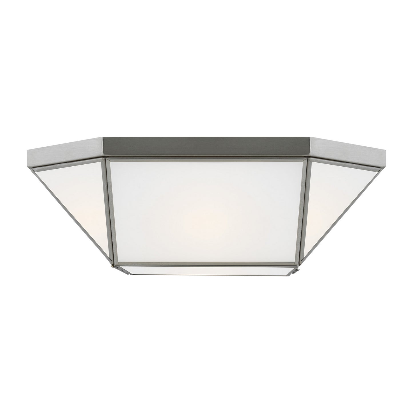 Morrison Two Light Flush Mount in Brushed Nickel