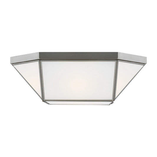 Morrison Two Light Flush Mount in Brushed Nickel