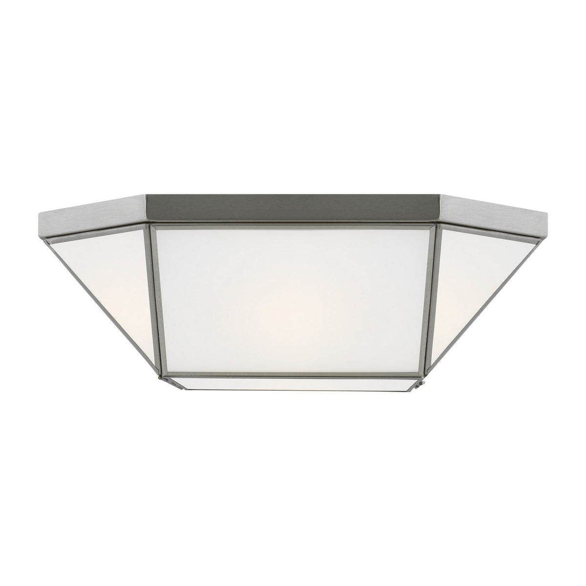 Morrison Two Light Flush Mount in Brushed Nickel