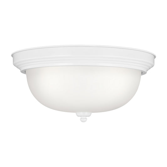 Generation Lighting - 77065EN3-15 - Three Light Flush Mount - Geary - White