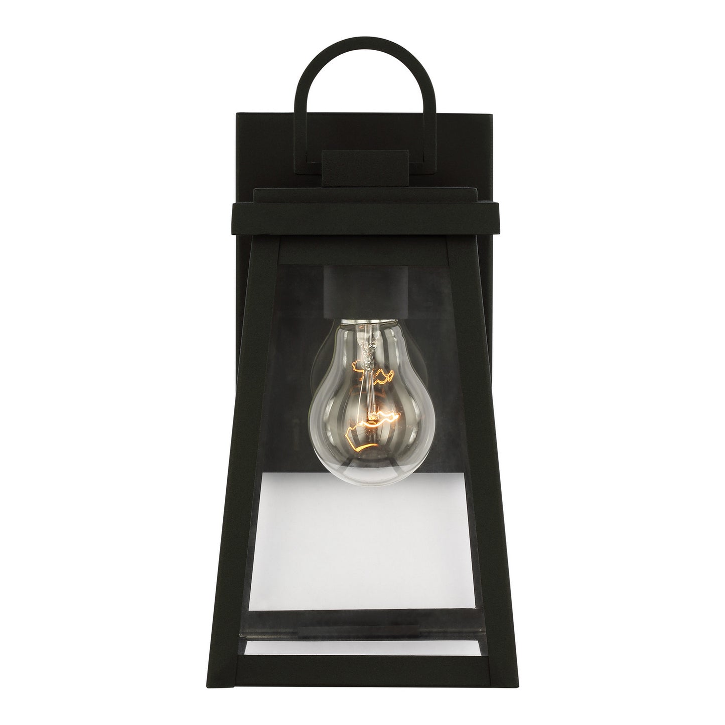 Founders One Light Outdoor Wall Lantern in Black
