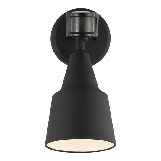 Flood Light One Light Flood with Photo and Motion Sensor in Black