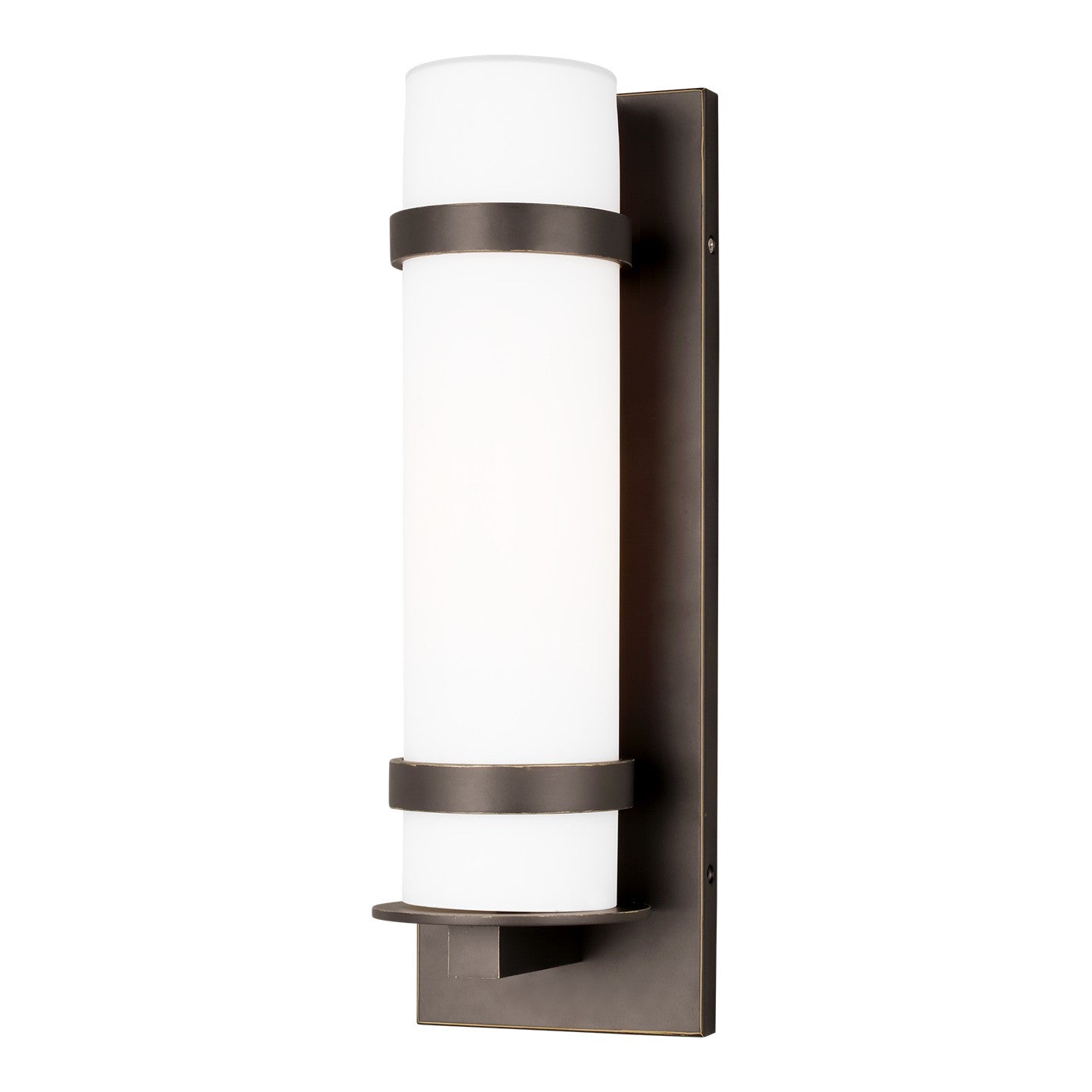 Alban One Light Outdoor Wall Lantern in Antique Bronze