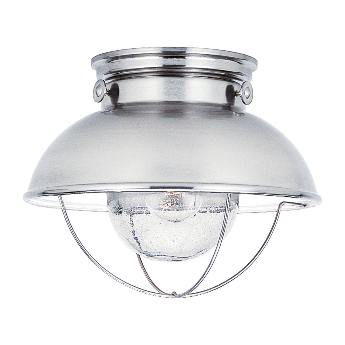 Generation Lighting - 8869EN3-98 - One Light Outdoor Flush Mount - Sebring - Brushed Stainless