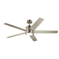 Brahm 56"Ceiling Fan in Brushed Stainless Steel
