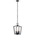 Abbotswell Four Light Pendant in Black