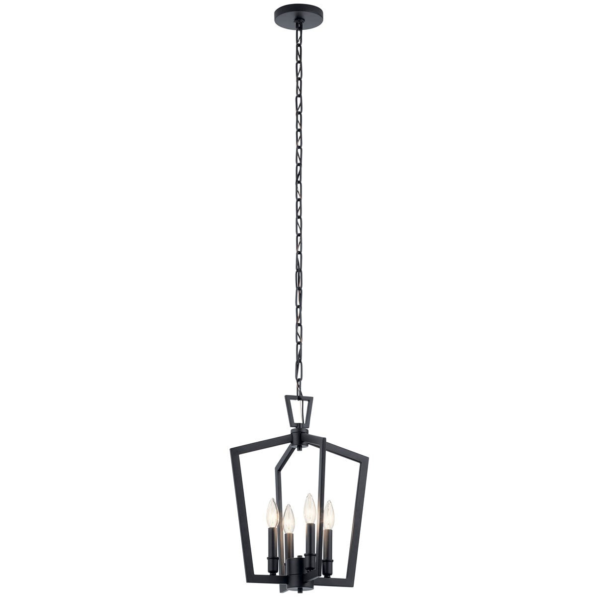 Abbotswell Four Light Pendant in Black