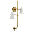 Sylvia Two Light Wall Sconce in White