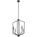 Armand Four Light Foyer Pendant in Black