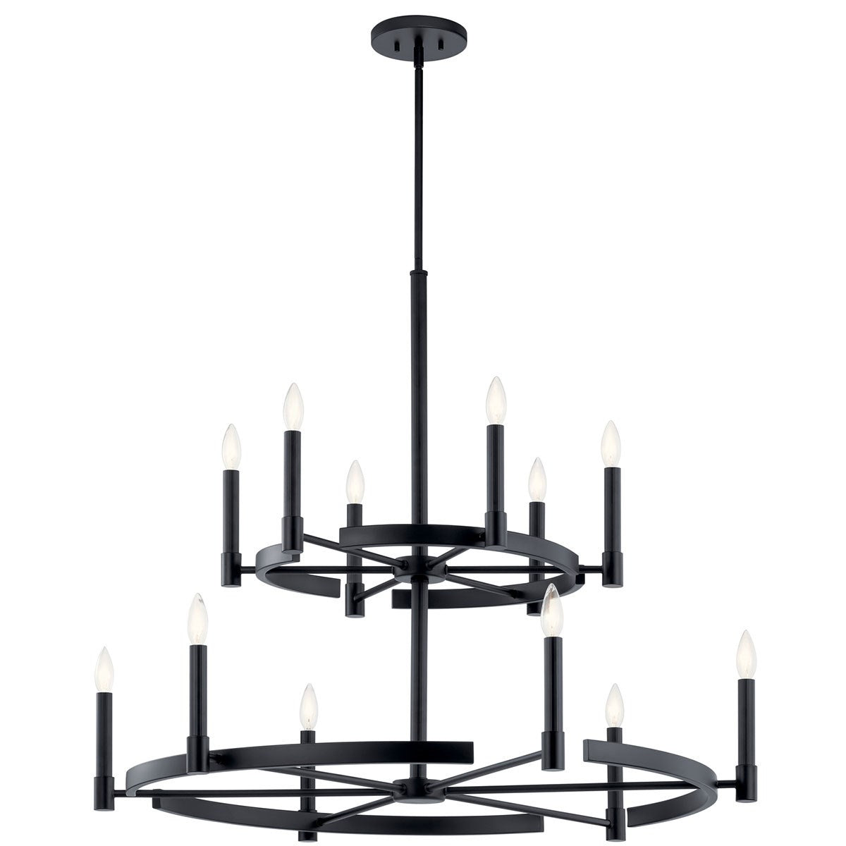 Tolani 12 Light Chandelier in Black