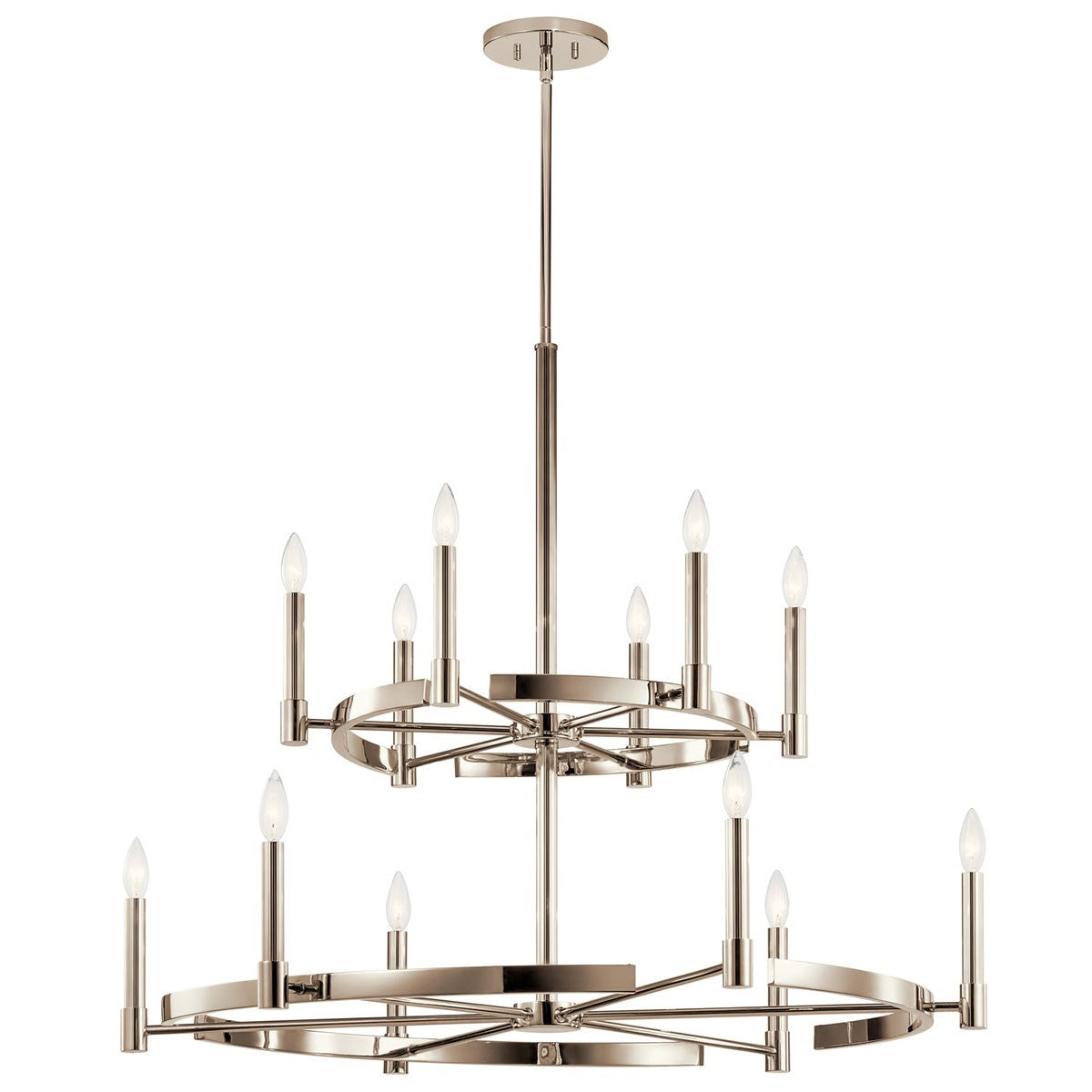 Tolani 12 Light Chandelier in Polished Nickel