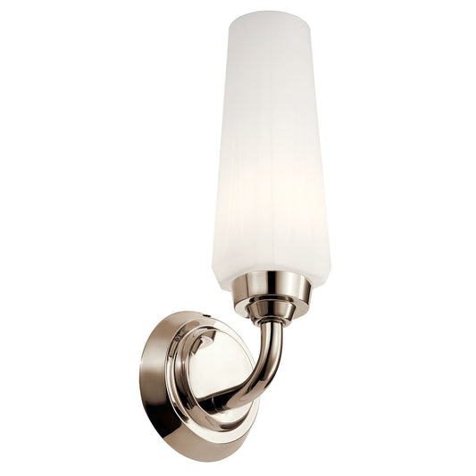 Truby One Light Wall Sconce in Polished Nickel