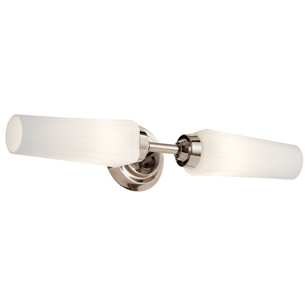 Truby Two Light Wall Sconce in Polished Nickel
