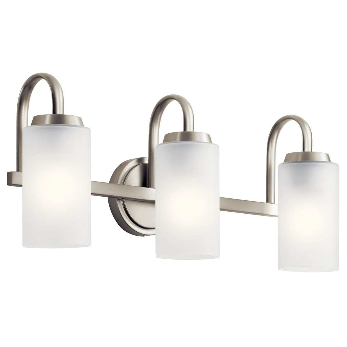 Kennewick Three Light Bath in Brushed Nickel
