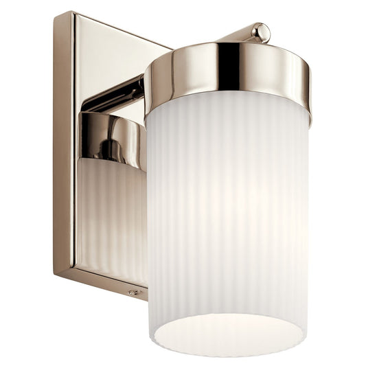 Ciona One Light Wall Sconce in Polished Nickel