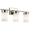 Ciona Three Light Bath in Polished Nickel