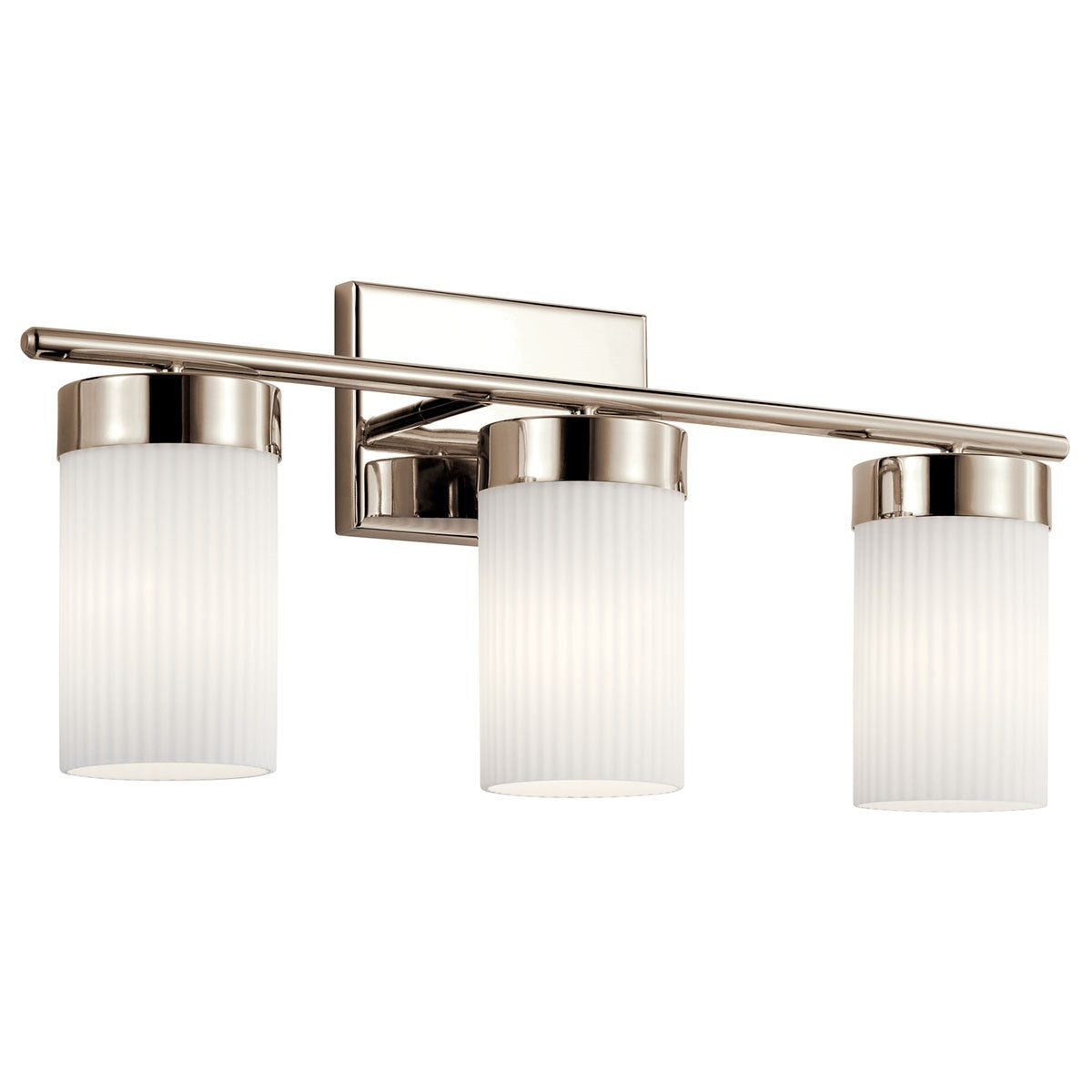 Ciona Three Light Bath in Polished Nickel
