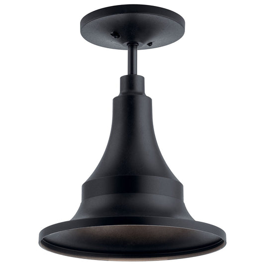 Hampshire One Light Outdoor Pendant in Textured Black
