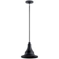 Hampshire One Light Outdoor Pendant in Textured Black