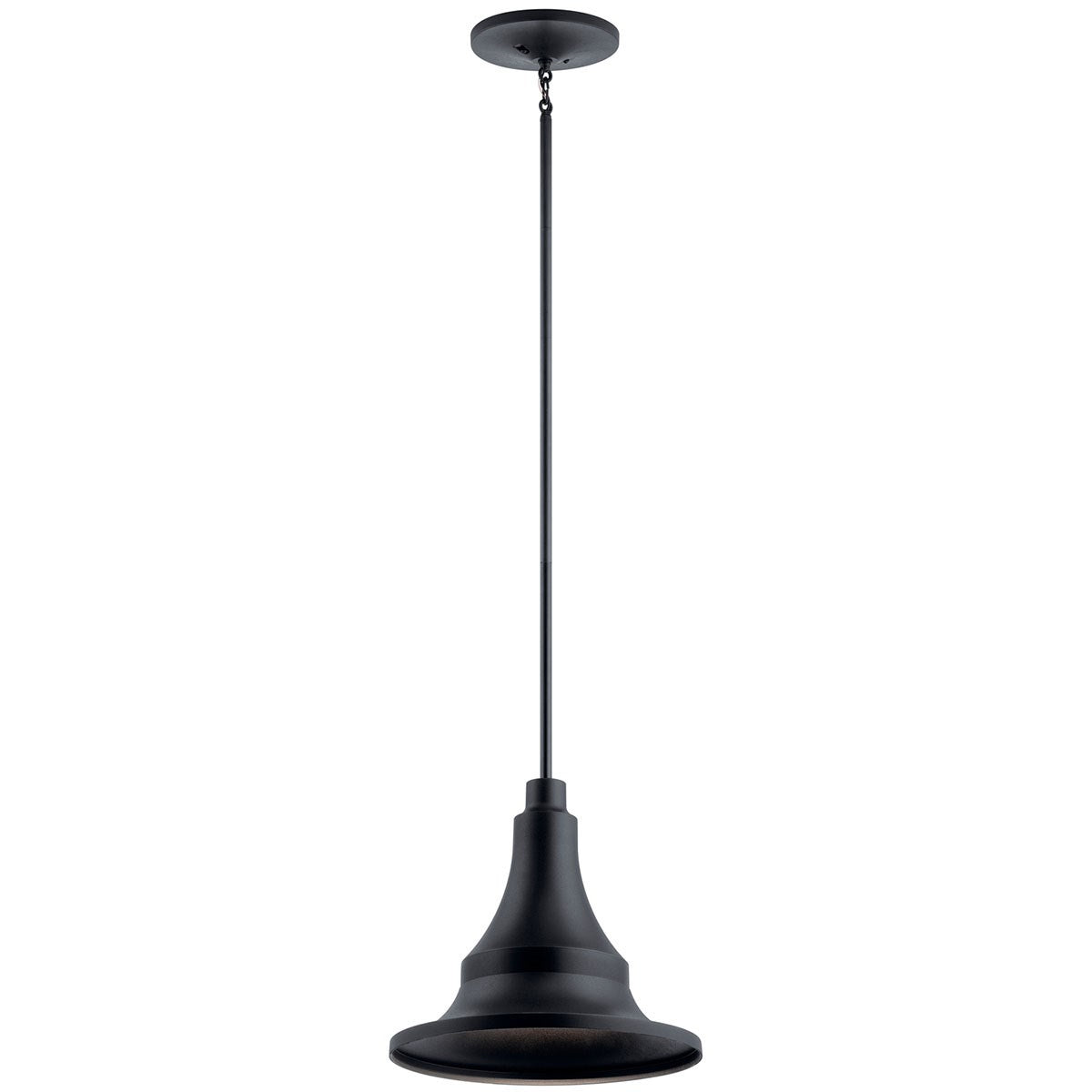 Hampshire One Light Outdoor Pendant in Textured Black