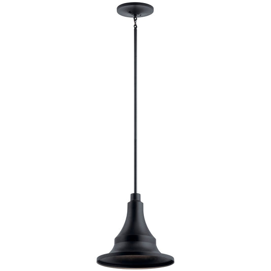 Hampshire One Light Outdoor Pendant in Textured Black