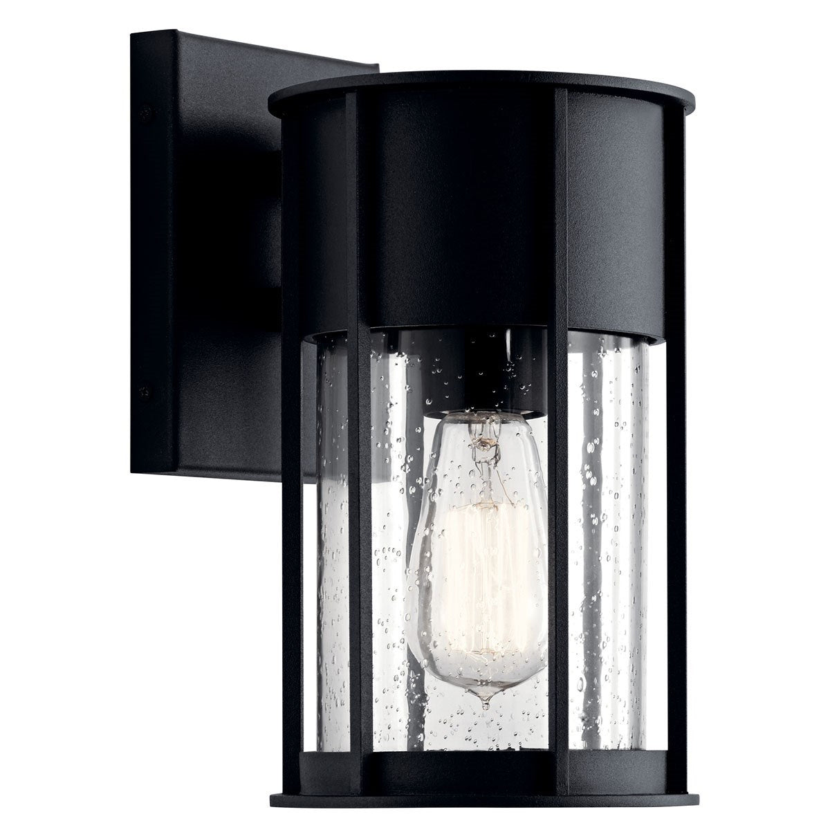 Camillo One Light Outdoor Wall Mount in Textured Black
