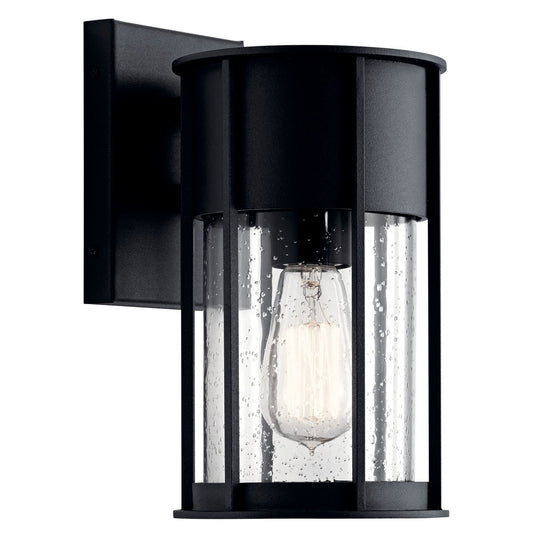 Camillo One Light Outdoor Wall Mount in Textured Black