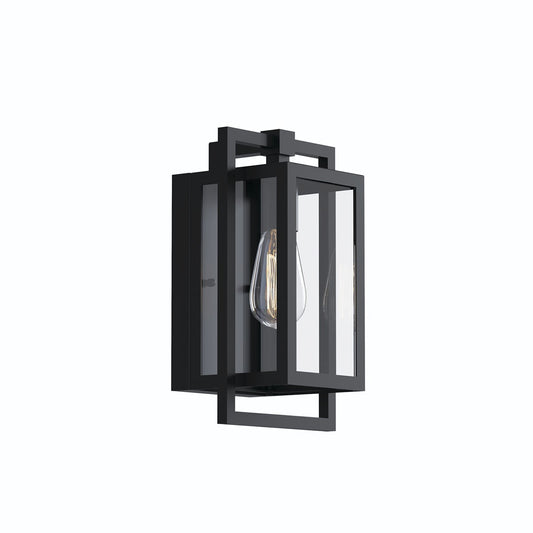 Goson One Light Outdoor Wall Mount in Black