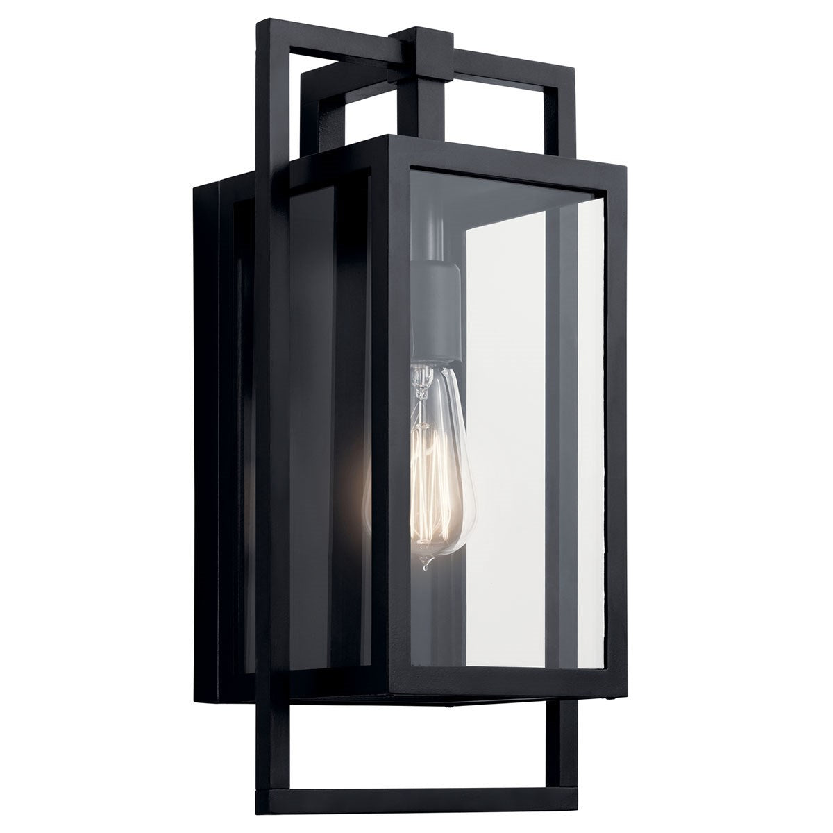 Goson One Light Outdoor Wall Mount in Black