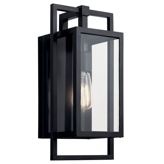 Goson One Light Outdoor Wall Mount in Black