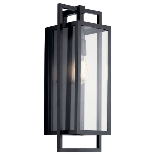 Goson One Light Outdoor Wall Mount in Black