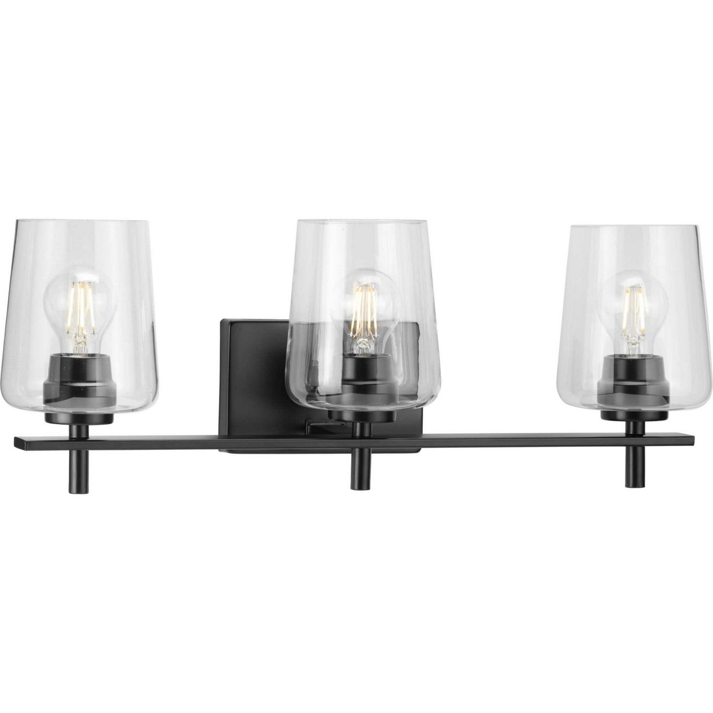 Calais Three Light Bath Bracket in Matte Black