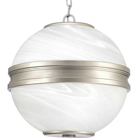 Point Dume-Moonrise Three Light Pendant in Antique Nickel