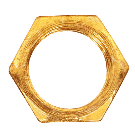 (4-Pack) Locknut in Brass Plated